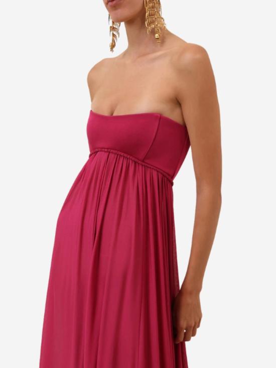  짐머만 롱 원피스 루나 저지 반도 가운 - ZIMMERMANN