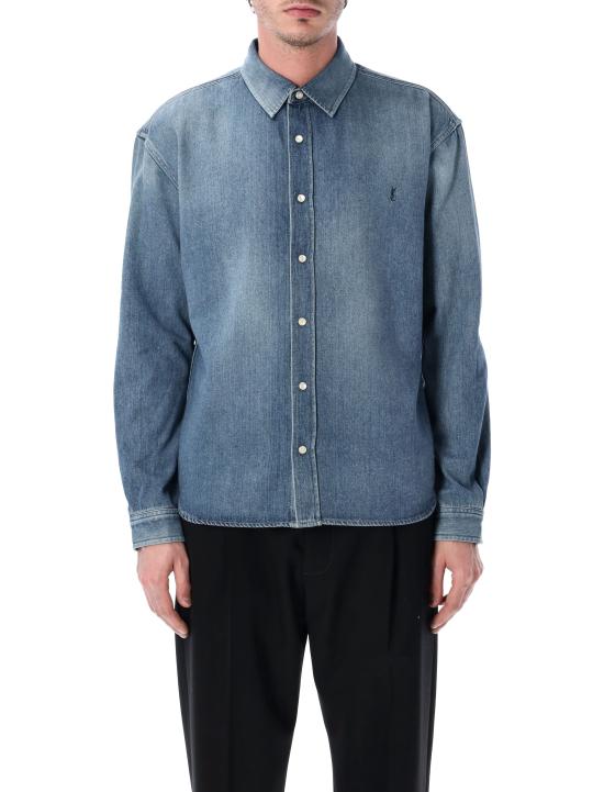 26SS 생로랑 데님 셔츠 862246Y29YA 4428 HORIZON BLUE