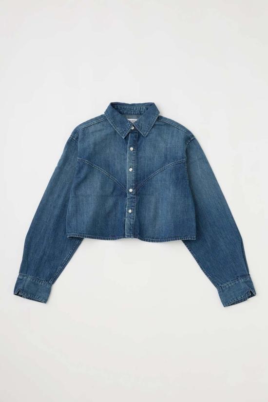  마우지 데님 셔츠 무시 폴리 데님 셔츠 - MOUSSY