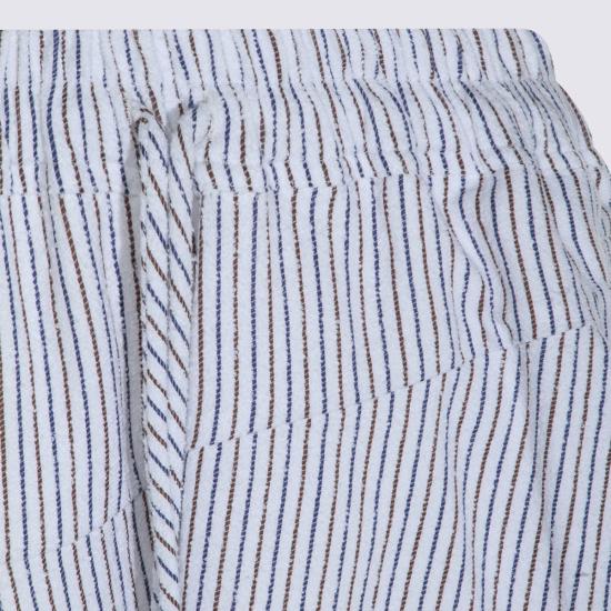  비비안웨스트우드 롱 스커트 비비안 웨스트우드 드로스트링 허리  (블루/브라운) - VIVIENNE WESTWOOD