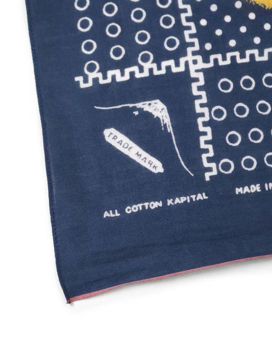  캐피탈 머플러/스카프 패스트컬러 셀비지 반다나 (미러드 후지 프로필 레인보이) - KAPITAL