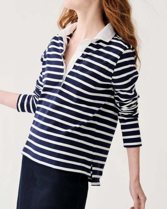  앤 매쉬번 폴로 티셔츠 앤 매시번 프래니 럭비 폴로 - ANN MASHBURN