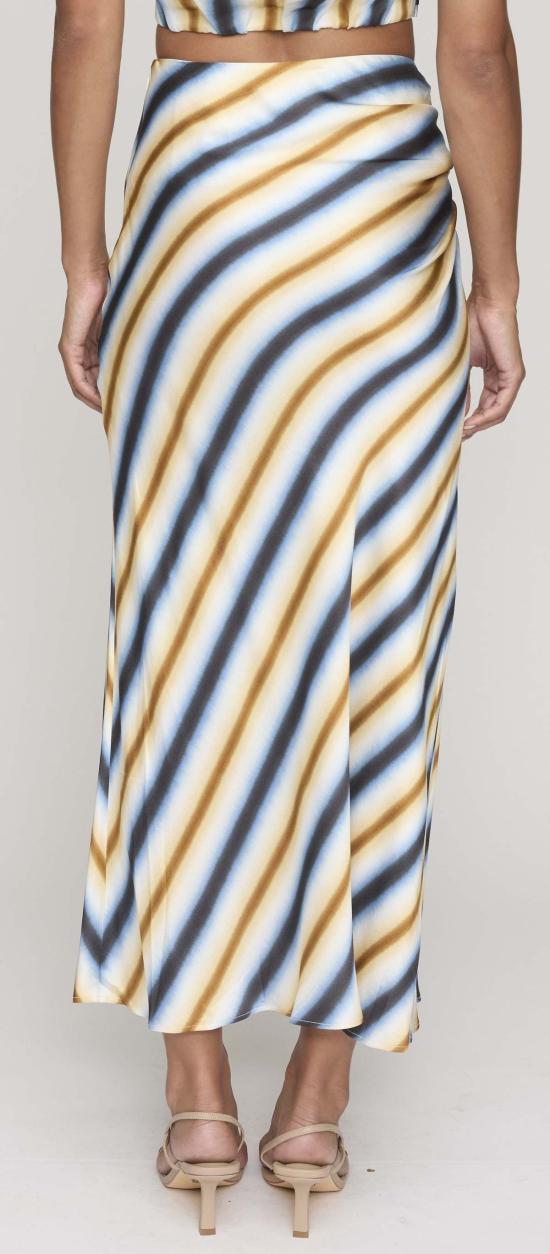  에이엘씨 롱 스커트 A.L.C. 데님  타호 블루/초콜릿 - A.L.C.