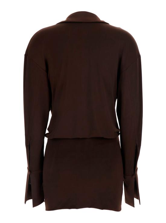 26SS 안다마네 미디 원피스 TM190107BTJP142DARKBROWN Brown - ANDAMANE