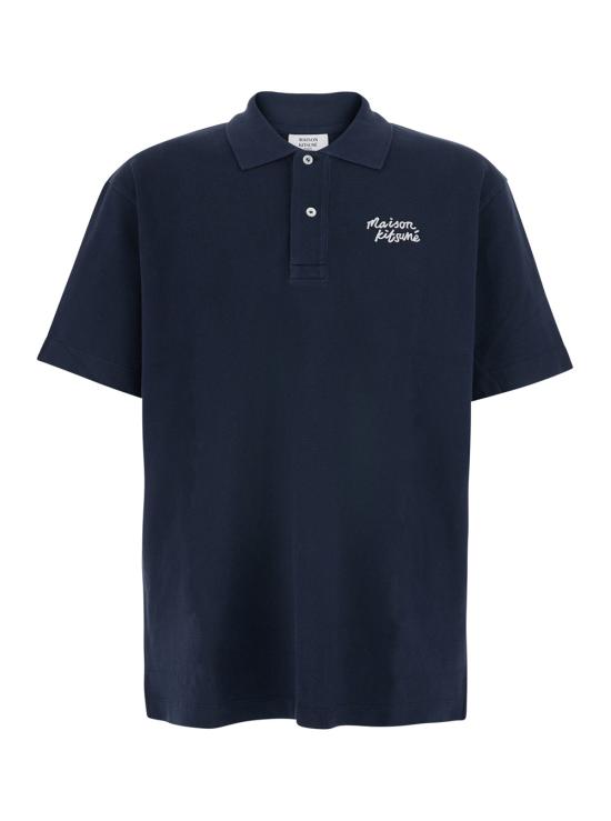 26SS 메종키츠네 폴로 티셔츠 MM00201KP00010414 Blu
