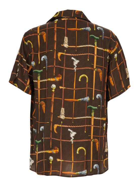 26SS 드롤드무슈 반팔 셔츠 KSH230VI033BN Brown - DROLE DE MONSIEUR