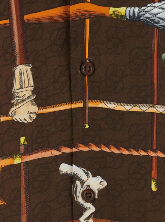 26SS 드롤드무슈 반팔 셔츠 KSH230VI033BN Brown - DROLE DE MONSIEUR