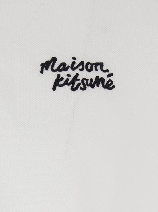 26SS 메종키츠네 폴로 티셔츠 MM00201KP0001M186 White - MAISON KITSUNE