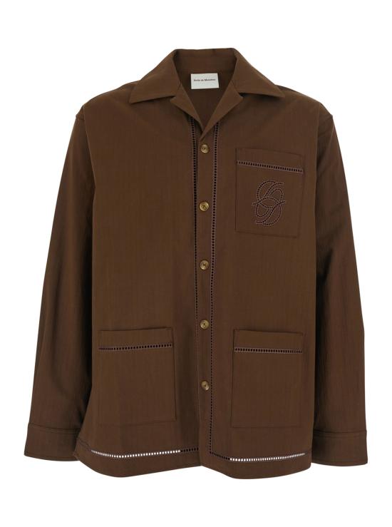 26SS 드롤드무슈 긴팔 셔츠 KSH262CO278BN Brown