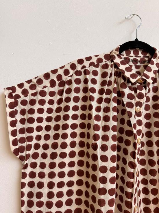  해피 프렌치 갱 블라우스 엘리스 드레스 빅 도트 - HAPPY FRENCH GANG