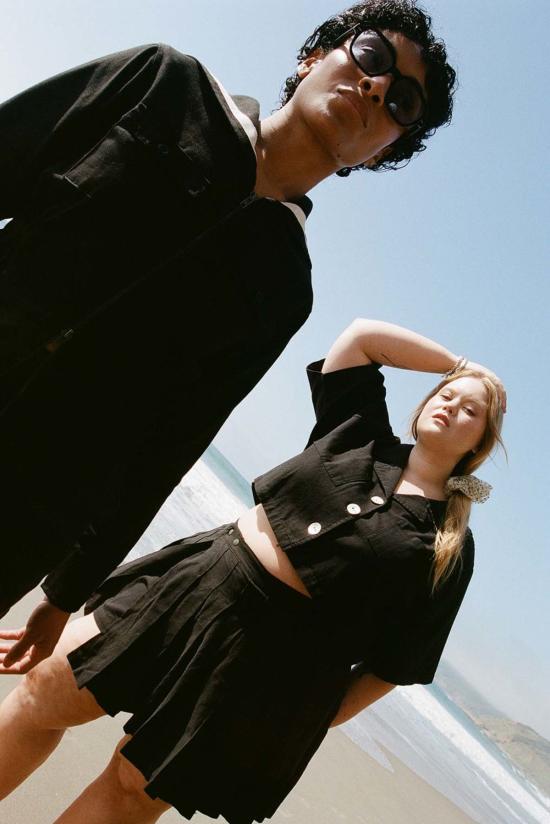  노블 블라우스 쉘 유틸리티 셔츠 애쉬 - NOBLE