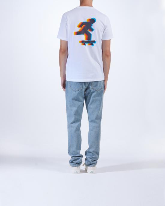  PS 바이 폴스미스 반팔 티셔츠 M2R 011R NP4695 BIANCO - PS BY PAUL SMITH