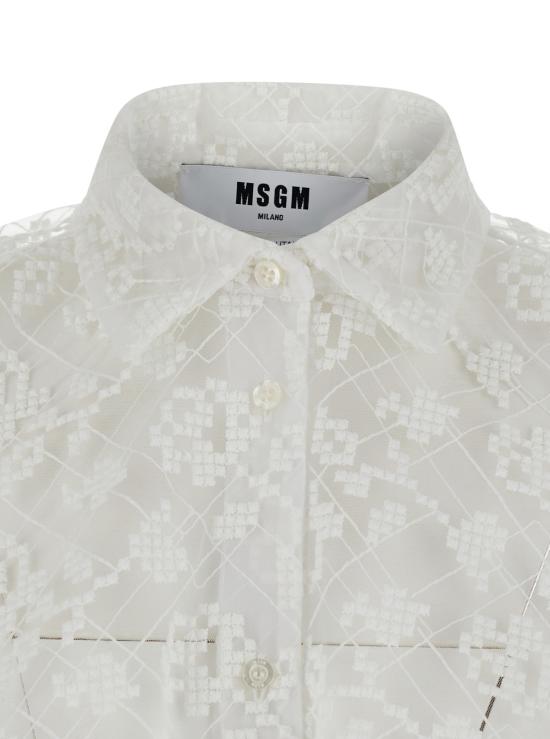 26SS 엠에스지엠 블라우스 4041MDE18A26712302 White - MSGM