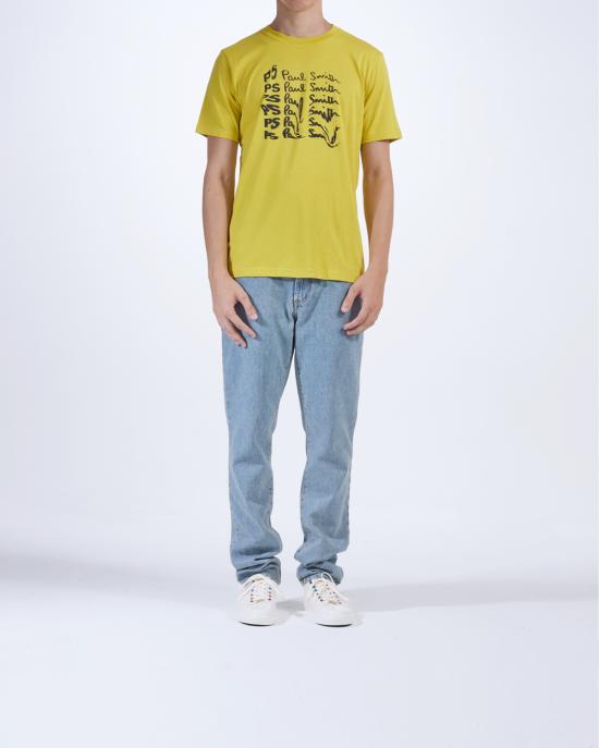  PS 바이 폴스미스 반팔 티셔츠 M2R 011R NP4697 12A GIALLO - PS BY PAUL SMITH