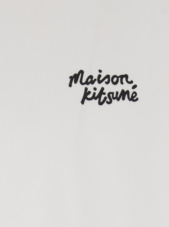 26SS 메종키츠네 핸드라이팅 오버사이즈 티셔츠 PM00110KJ0119M186 White - MAISON KITSUNE