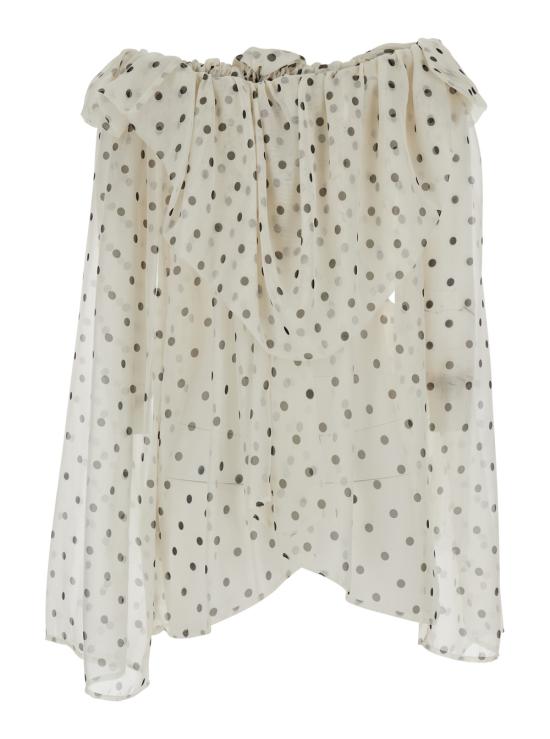 26SS 엠에스지엠 탑 4042MDM04A26735599 White - MSGM