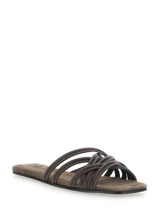 26SS 브루넬로 쿠치넬리 뮬/슬리퍼 MZGAC3239C8279 Brown - BRUNELLO CUCINELLI