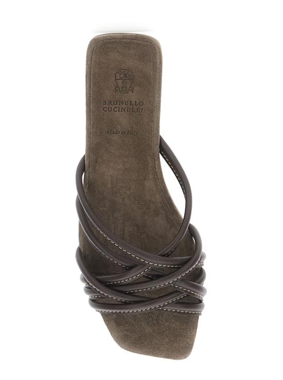 26SS 브루넬로 쿠치넬리 뮬/슬리퍼 MZGAC3239C8279 Brown - BRUNELLO CUCINELLI