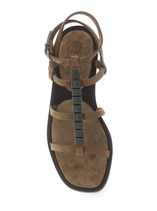 26SS 브루넬로 쿠치넬리 샌들 MZSFC3162C8921 Brown - BRUNELLO CUCINELLI