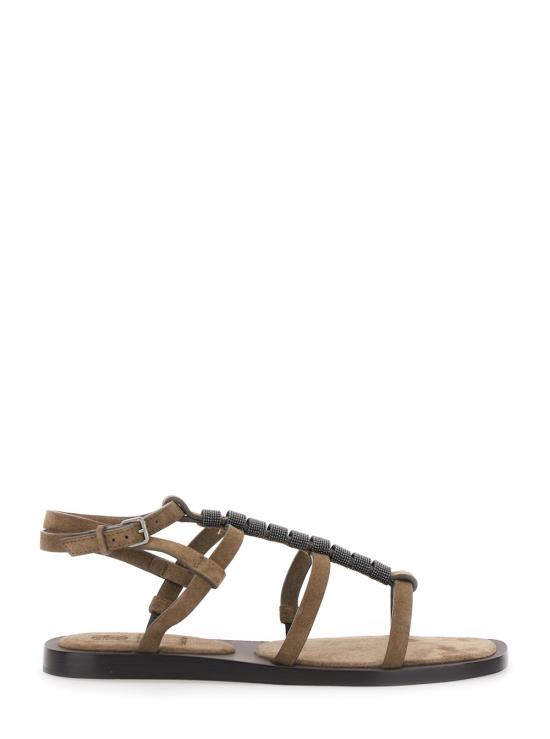 26SS 브루넬로 쿠치넬리 샌들 MZSFC3162C8921 Brown