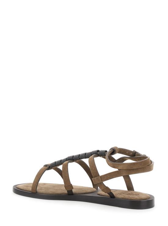 26SS 브루넬로 쿠치넬리 샌들 MZSFC3162C8921 Brown - BRUNELLO CUCINELLI