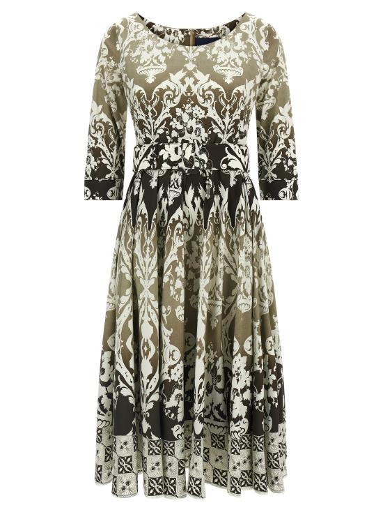 26SS 사만다 성 미디 원피스 ABELIADRESSKHAKI Multicolor