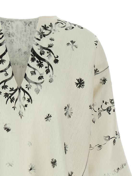 26SS 알베르타 페레티 블라우스 A021001521006 White Black - ALBERTA FERRETTI