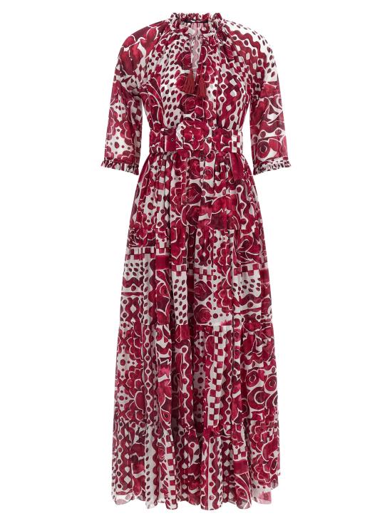 26SS 사만다 성 롱 원피스 EDENDRESSWHITEPINK Fuchsia