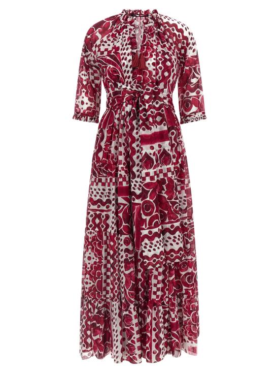 26SS 사만다 성 롱 원피스 EDENDRESSWHITEPINK Fuchsia - SAMANTHA SUNG