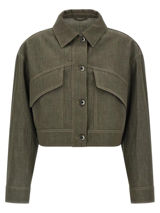 26SS 브루넬로 쿠치넬리 자켓 MB1257801C004 Green