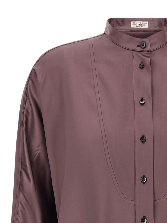 26SS 브루넬로 쿠치넬리 블라우스 M0C59MY906C9235 Purple - BRUNELLO CUCINELLI