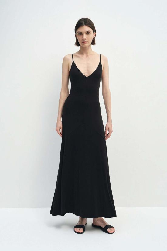  소피 루 롱 원피스 솔렌 드레스 블랙 - SOPHIE RUE