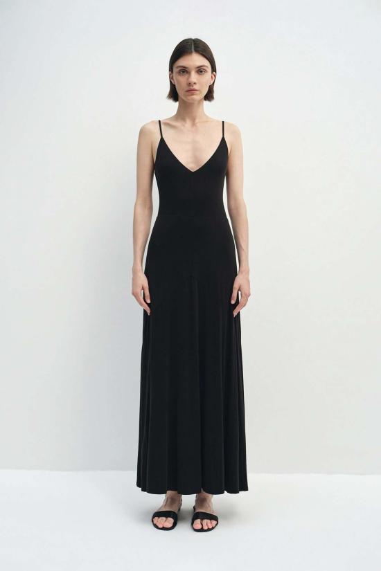  소피 루 롱 원피스 솔렌 드레스 블랙