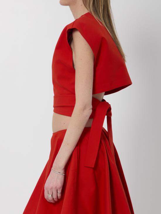 26SS 알라이아 반팔 티셔츠 AA9H1479W112C RED - ALAIA