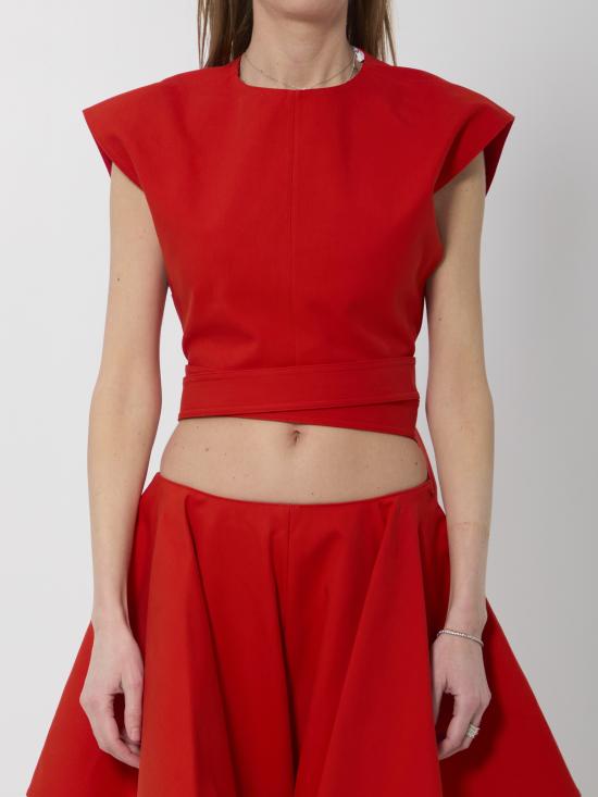 26SS 알라이아 반팔 티셔츠 AA9H1479W112C RED