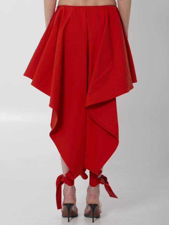 26SS 알라이아 스트레이트 팬츠 AA9P1364W112C RED - ALAIA