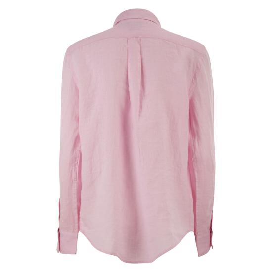 26SS 폴로 랄프로렌 포니 자수 리넨 셔츠 (211970730009) 211970730 PINK - POLO RALPH LAUREN