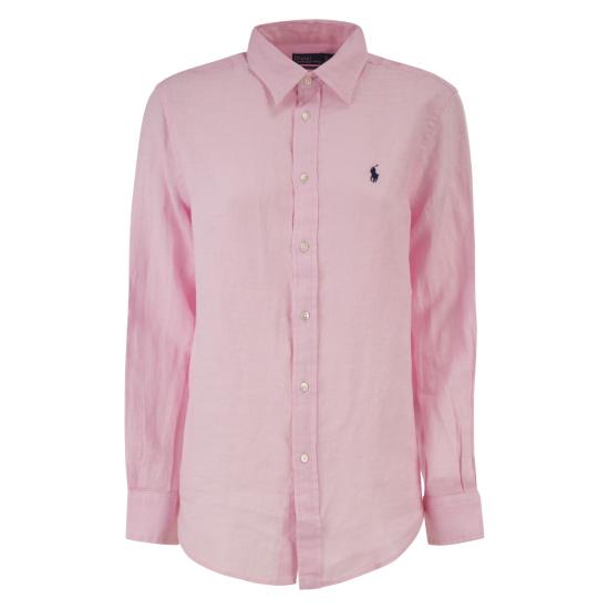 26SS 폴로 랄프로렌 포니 자수 리넨 셔츠 (211970730009) 211970730 PINK