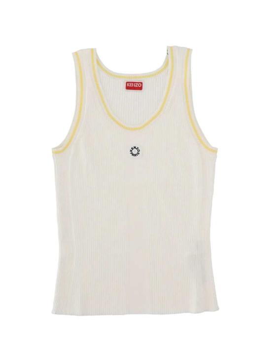 26SS 겐조 민소매 티셔츠 FG52TO6303LM 02 OFF WHITE