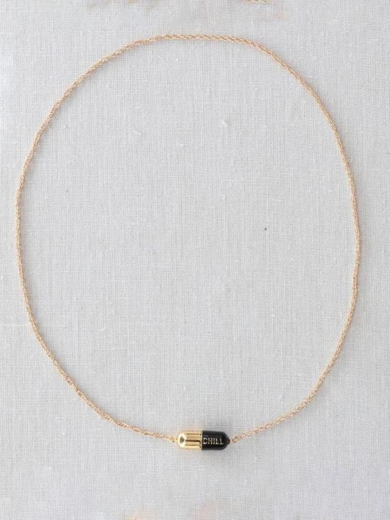  크리스 네이션스 목걸이/팬던트 크리스 네이션의 빅 칠 필 체인 목걸이 18K 금도금 목걸이 - KRIS NATIONS