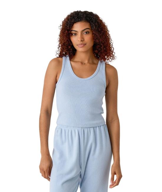  퍼펙트 화이트 티 민소매 티셔츠 퍼펙트화이트티 블론디 스트럭처드 립 브라 착용 가능 탱크탑