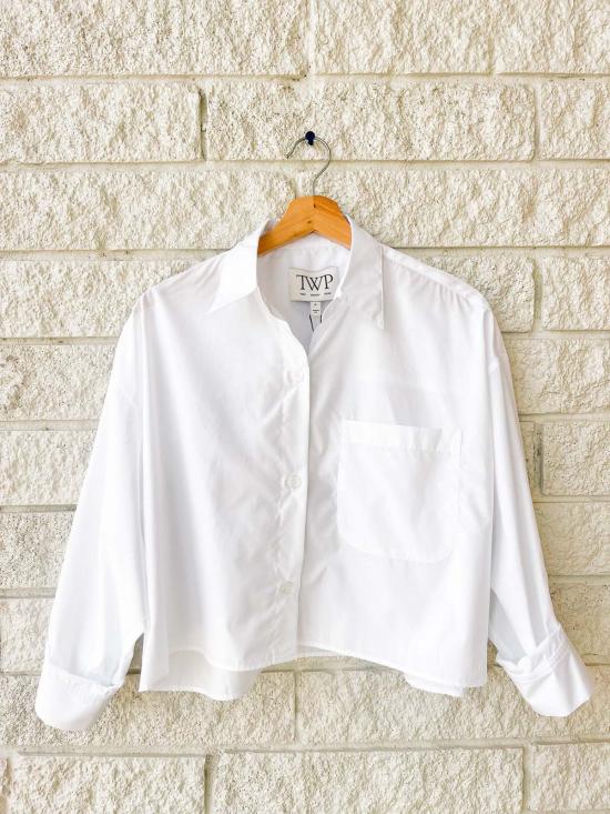  티더블유피 셔츠 Twp 곧 전직 셔츠 화이트