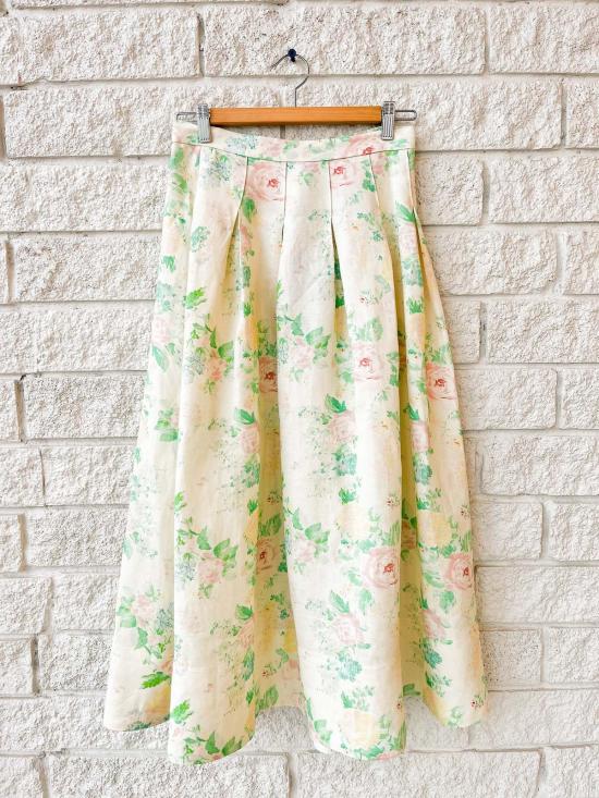  헌터 벨 미디 스커트 헌터벨 알렉시스  가든 로즈 피오니