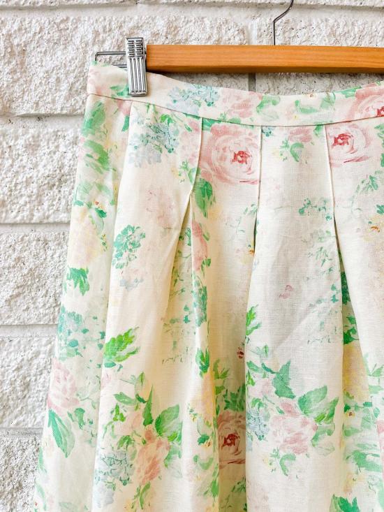  헌터 벨 미디 스커트 헌터벨 알렉시스  가든 로즈 피오니 - HUNTER BELL