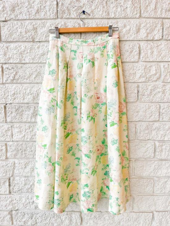  헌터 벨 미디 스커트 헌터벨 알렉시스  가든 로즈 피오니 - HUNTER BELL