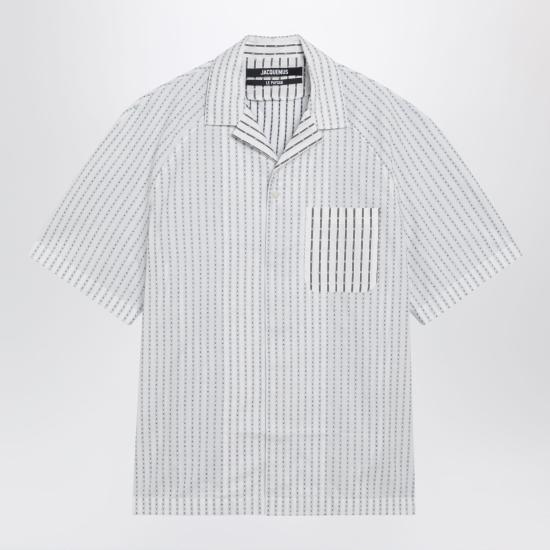 26SS 자크뮈스 Romarin 쇼트 슬리브 셔츠 SHM00573AW00778 Light blue