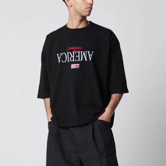 26SS 윌리 차바리아 반팔 티셔츠 WCJSY0220CO Black