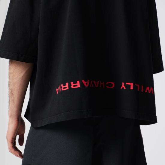 26SS 윌리 차바리아 반팔 티셔츠 WCJSY0220CO Black - WILLY CHAVARRIA