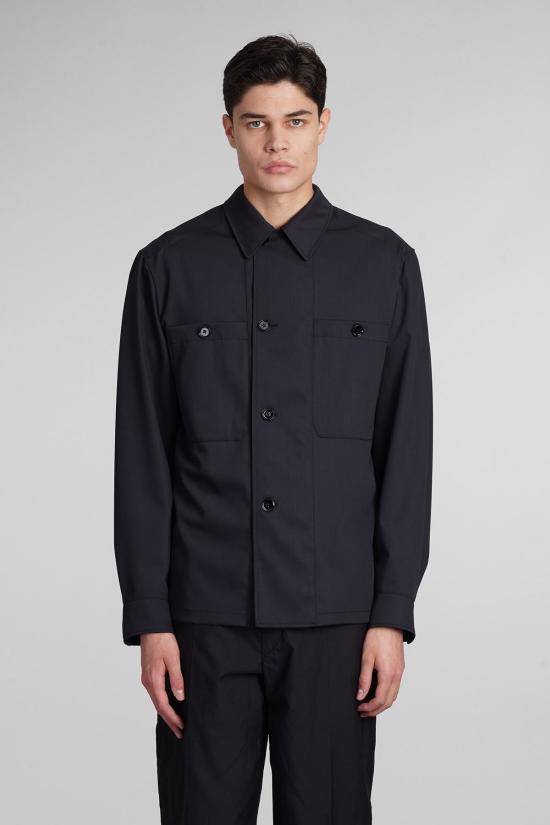  르메르 자켓 긴팔 버튼 셔츠 재킷 블랙