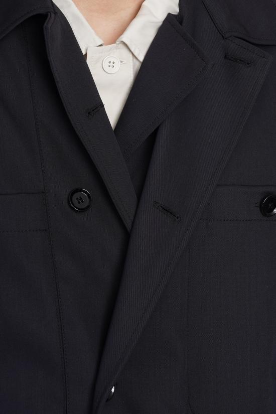  르메르 자켓 긴팔 버튼 셔츠 재킷 블랙 - LEMAIRE